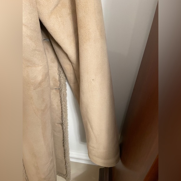 L.L. Bean Suede Sherling Coat - Size XL - Picture 7 of 7